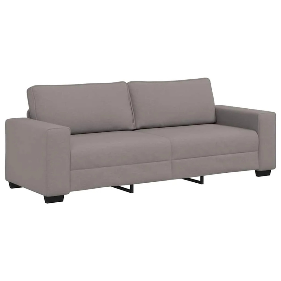vidaXL 3-Sitzer-Sofa in Taupe und Grau mit Stoffbezug und Armlehnen - Bild 2
