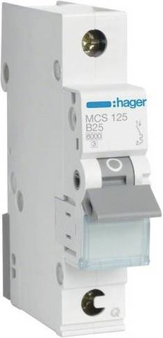 Hager MCS125 Leitungsschutzschalter 1-polig 25A 400V in Weiß - Bild 1