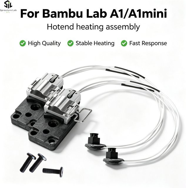 Bambu Lab Heizbaugruppe für Hotend für A1 und A1 Mini 3D-Drucker - Bild 1