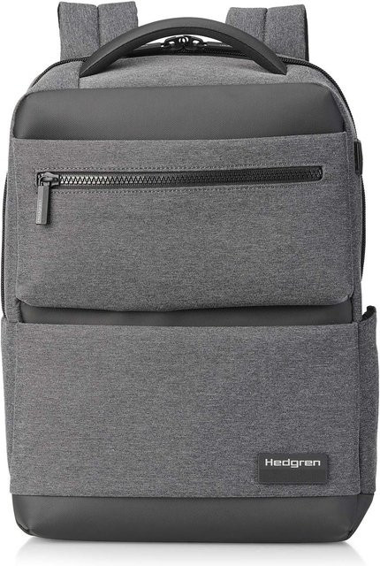 Hedgren Next PORT Rucksack 1-Fach mit RFID-Schutz und USB-C Anschluss in Grau für 13,3 Zoll Geräte - Bild 1