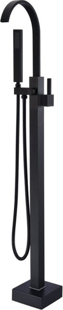 Home Deluxe Design Standarmatur SKY als Einhebelmischbatterie für die Badewanne in Matt Schwarz - Bild 2