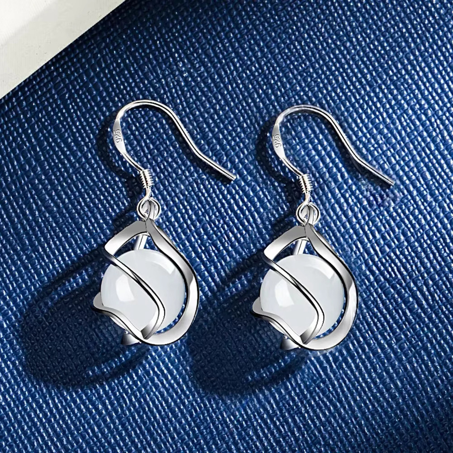 Ohrringe 925 Silber, Perle, Damen - Bild 4