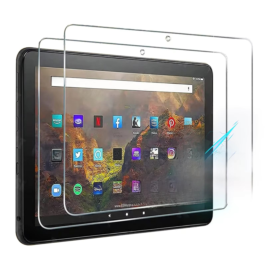 Displayschutzfolie aus gehärtetem Glas für Amazon Fire HD 10, Fire HD 10 Plus und Fire HD 10 Kids Pro (11. Generation 2021), 10,1 Zoll, transparent - Bild 6