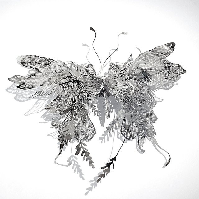Fradoo Schmetterling 3D Metall Puzzle, Montage Modell, Tiere - Bild 1