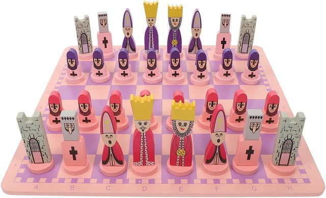 Kidsly Reise-Schachspiel, Klappschach, violett, ab 3 Jahre - Bild 1