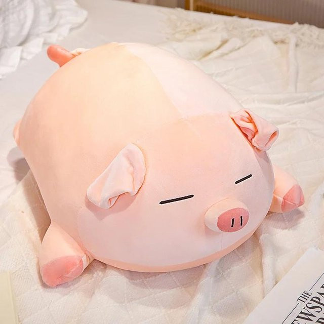 Yiran toy Rosa Liegendes Schwein Puppe Plüschtier, 40cm - Bild 1