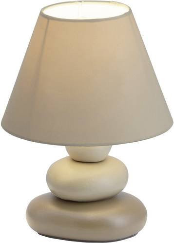 Brilliant Paolo 92907/20 Tischlampe LED E14 in Braun mit Steinoptik - Bild 1
