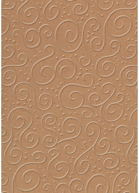 Heyda Prägekarton Milano in Braun/Natur, B: 50 cm, H: 70 cm, 220g/m² - Bild 1