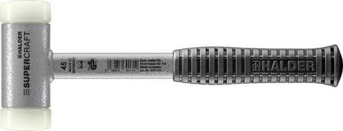 Halder SUPERCRAFT Schonhammer mit Stahlrohrstiel, weiß, Gewicht: 935 g, Durchmesser: 45 mm, Länge: 310 mm - Bild 1