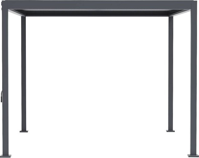 Moderne Pergola aus Stahl in Anthrazit B/H/L: 296 x 247 x 359 cm - Bild 1