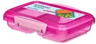 sistema Lunchbox Lunch™ Small Split in Pink/Multicolour mit Trennfächern, mikrowellen- und spülmaschinenfest - Bild 1