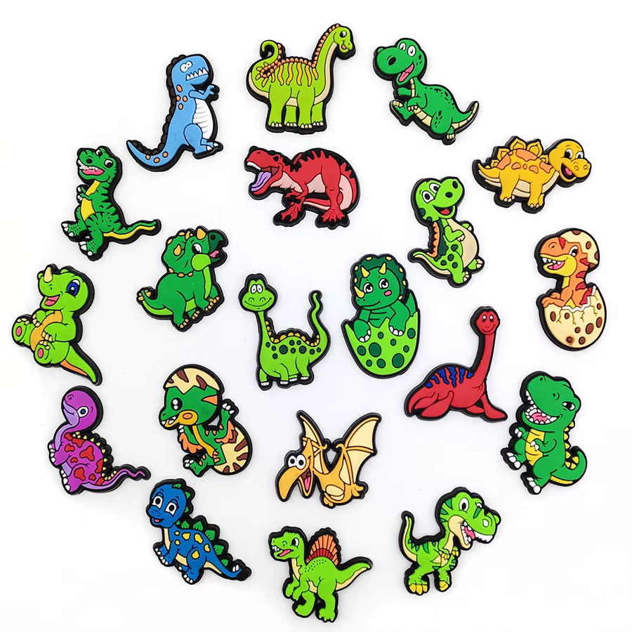 MEIDEJIE Schuh-Charms Dinosaurier-Serie, 20 Stück/Set, PVC - Bild 2