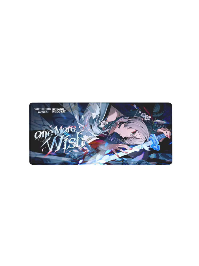 Eenehana Gaming-Mauspad Wuthering Waves Hiyuki Anime Schreibtischunterlage mit HD-Druck und Overlock-Rand, B/T: 90 x 40 cm, Multicolour - Bild 5