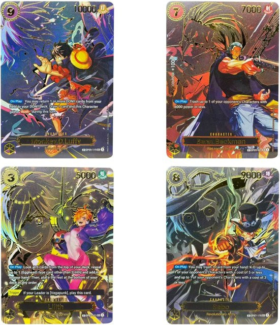 Bandai One Piece Sammelkarten Monkey D. Ruffy Sabo Portgas Ace, Spielzeug - Bild 1