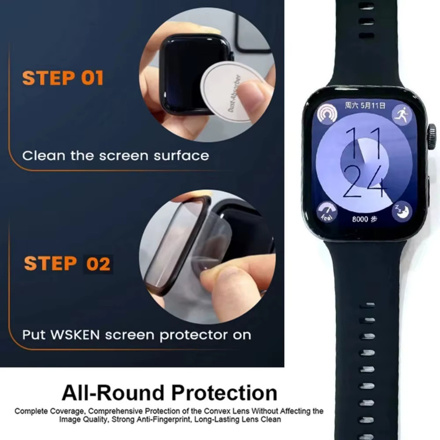 XTargo Displayschutzfolie für Huawei Watch Fit 3, Hydrogelfolie, Silikon, Unisex - Bild 3
