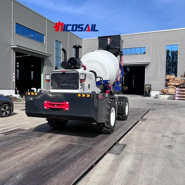 Mobile Zementbeton-Mischpumpe als selbstmontierter Betonmischer-LKW für Baumaschinen - Bild 1