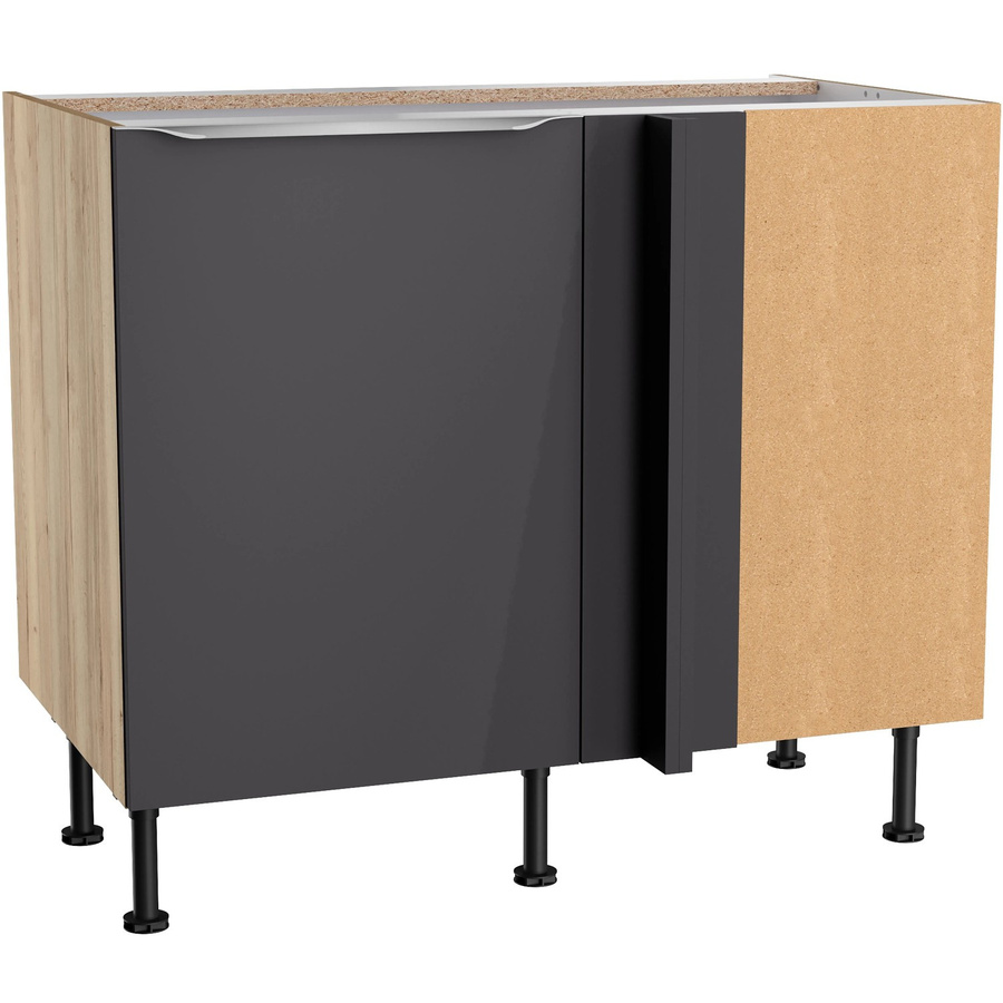 Optifit Eck-U-Schrank Linus984 für Geschirrspüler in Anthrazit Wildeiche, B/T/H: 100 x 58,4 x 87 cm - Bild 1