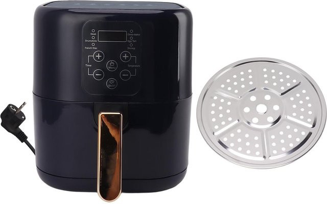 Aimo Elektrische Heißluftfritteuse mit LCD-Bildschirm, 6,8 l, 1400 W, Schwarz - Bild 1