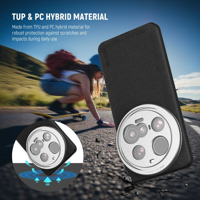 NEEWER PA101 Schutzhülle für Xiaomi 15 Ultra in Schwarz mit 17mm Objektivhalterung und 67mm Filteradapter aus robustem TPU - Bild 1
