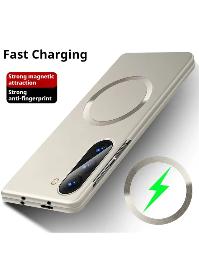 MagSafe kompatible Samsung Galaxy Z Fold Hülle mit ultradünner matter Metallic-Lackierung in Silber für Galaxy Z Fold 8 Ultra, 7, 6, 5 und 4 - Bild 5