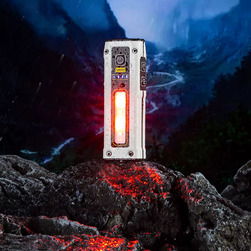 ESMARTER Mini LED Power Bank Taschenlampe mit Notfallfunktion, schwarz, wiederaufladbar für Outdoor, Angeln, Wandern und Camping, Modell STD01 - Bild 2