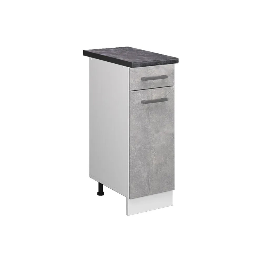 Vicco Küchenunterschrank R-Line Schubladenschrank in Beton/Weiß/Anthrazit, B: 30 cm, H: 81,6 cm, T: 60 cm - Bild 2