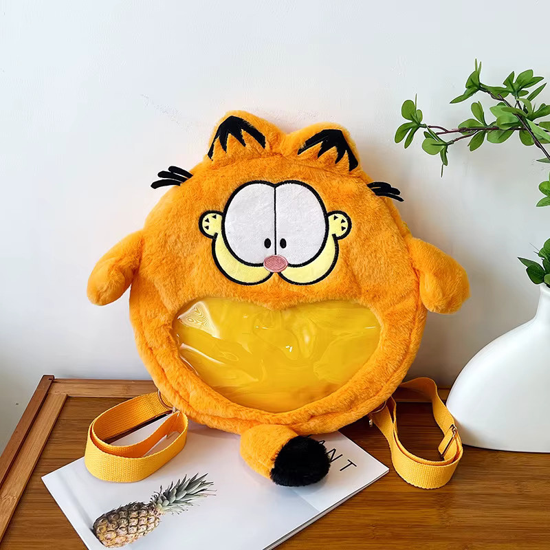 Garfield Plüschpuppe Schülerrucksack, transparente Puppentasche - Bild 3