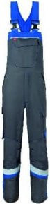 HAVEP Latzhose 20288 in Anthrazit und Blau mit Reflexstreifen aus Poly-Cotton, Größe 56 - Bild 1