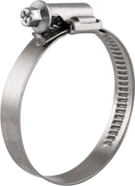 Wiltec Schlauchschellen mit Schneckengewinde W1 12mm in Silber, Spannbereich 20-32mm - Bild 1