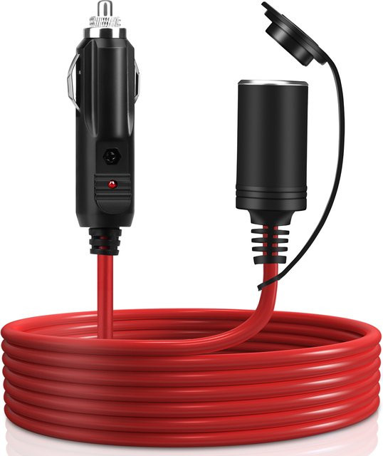 12V 24V Auto Zigarettenanzünder Verlängerungskabel 3,6m mit 15A Stecker und Buchse für Ladegeräte und Splitter - Bild 1