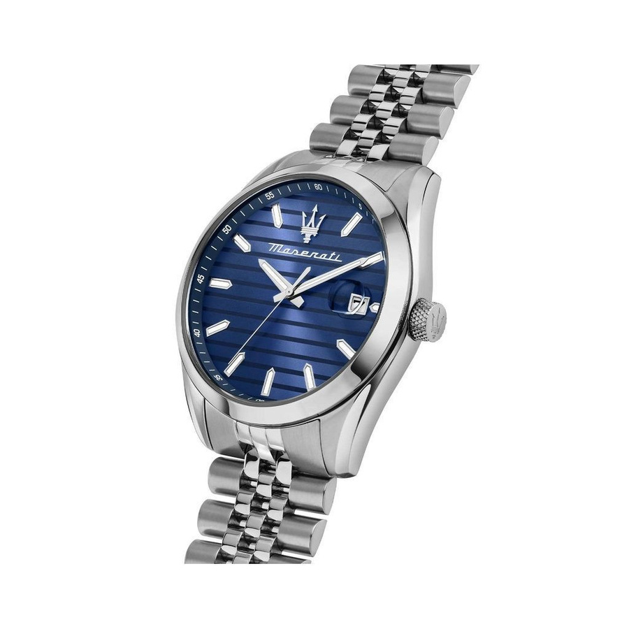 Maserati Herrenuhr Attrazione, Quarz, Edelstahl, Blau, 43 mm, 5 ATM - Bild 2