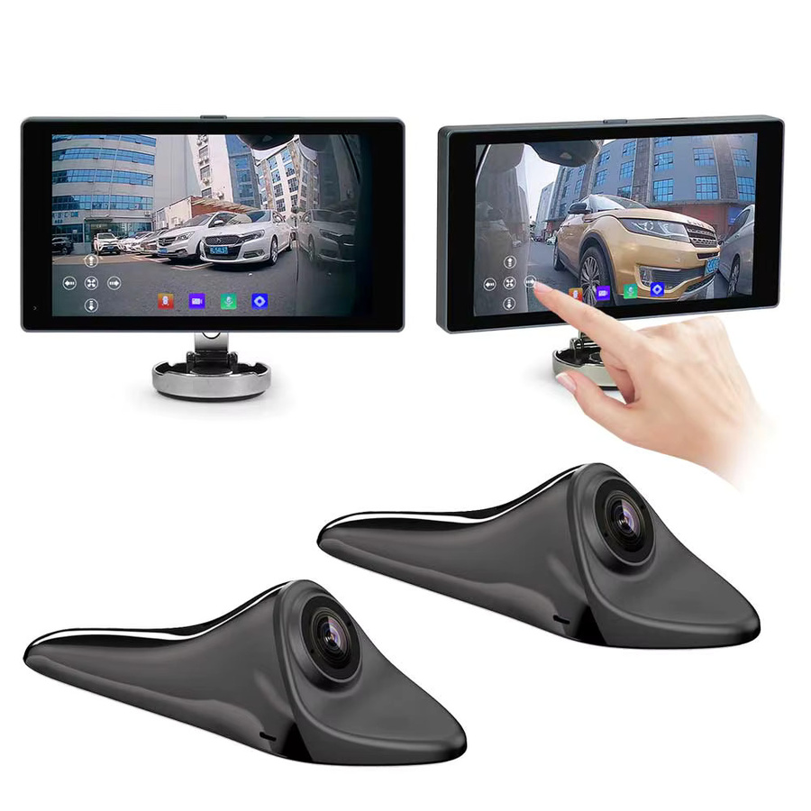 Carsanbo 5-Zoll-Touchscreen-Monitor für das Auto mit BSD-Warnung, Totwinkel-Kamera und Fahrrekorder in Schwarz - Bild 7