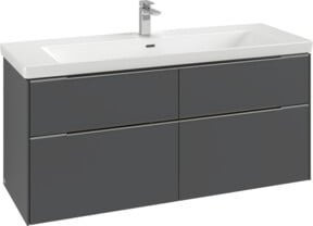 Villeroy & Boch Waschtischunterschrank Subway 3.0 in Grau Matt, Wandmontage, B/T/H: 127,2 x 57,6 x 47,8 cm - Bild 1