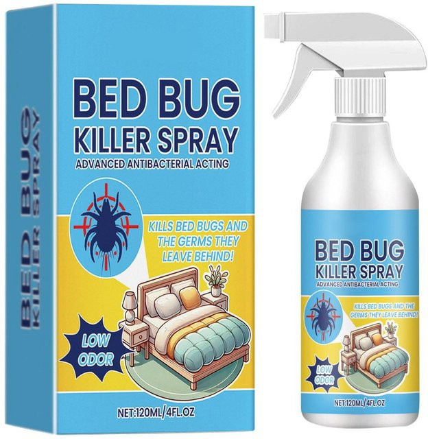 Manyuoluo Anti-Milben-Spray zur Entfernung von Bettwanzen und Milben im Schlafzimmer, Weiß, 120 ml - Bild 1
