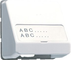 Jung Datenanschlussgehäuse AWS mit Schriftfeld 23 x 59 mm in Weiß - Bild 1