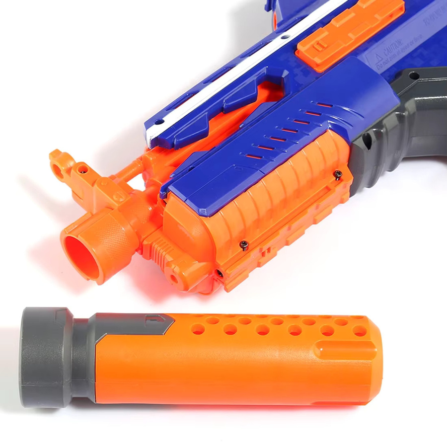 Nerf Spielzeug-Schalldämpfer-Zubehör, Orange Grau, Kunststoff, 1-teiliges Set - Bild 2