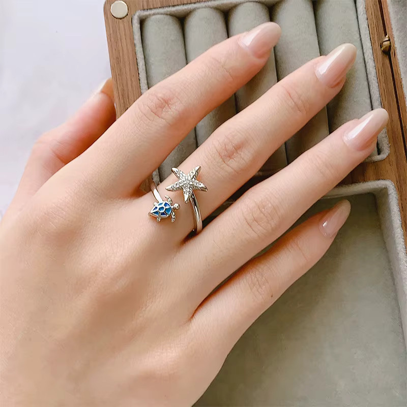 GaGa-Duck Ring, 925 Silber, Schildkröte, Zirkonia, Damen - Bild 2