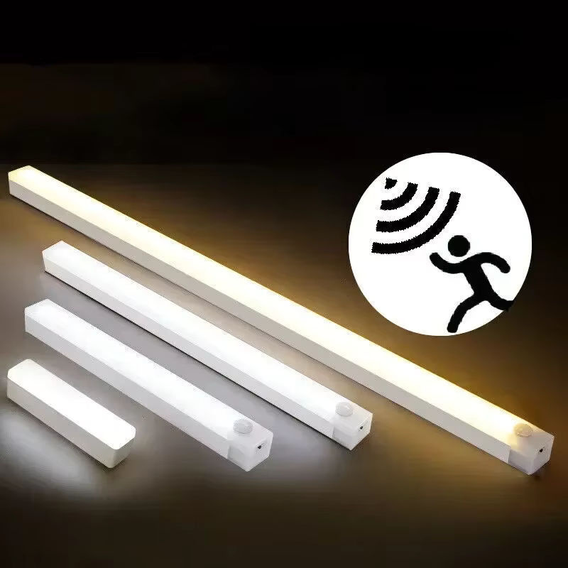 ATcomm Drahtlose LED Schrankleuchte mit Bewegungssensor, USB aufladbares Nachtlicht in Weiß mit warmweißem Licht und magnetischer Befestigung - Bild 7
