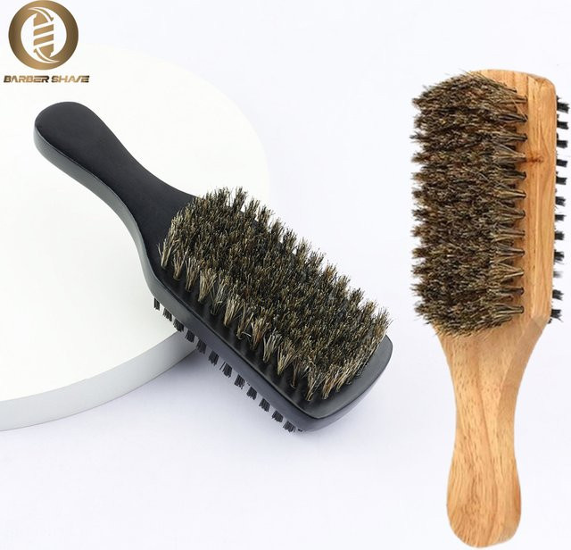 Bartbürste mit Holzgriff und Nylonhaar für Herren - Bild 1