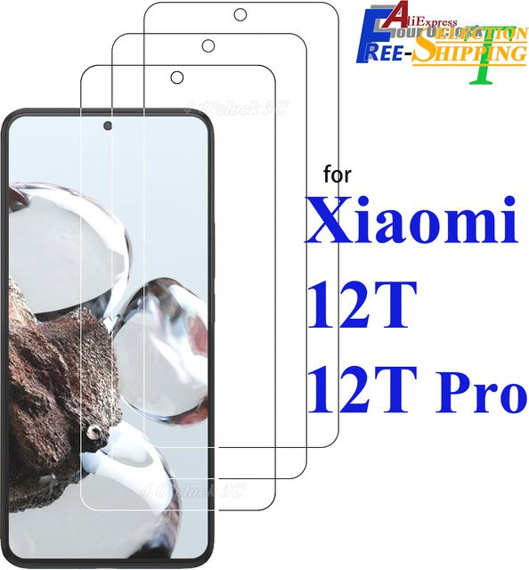 NOAHARK Displayschutzfolie aus gehärtetem Glas für XIAOMI 12T Pro, 6,67 Zoll, transparent, kratzfest und HD-klar - Bild 1