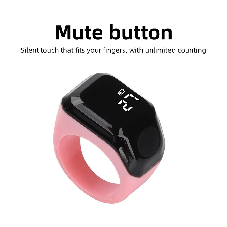 Gaqqee Smarter Bluetooth APP-Ring-Zähler Tasbih-Zähler in Schwarz für Unisex - Bild 3