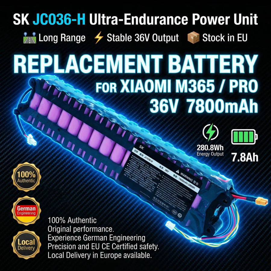 Xiaomi Original-Akku 36V 7800mAh in Schwarz für Xiaomi M365 Pro zur Erweiterung der Reichweite - Bild 3
