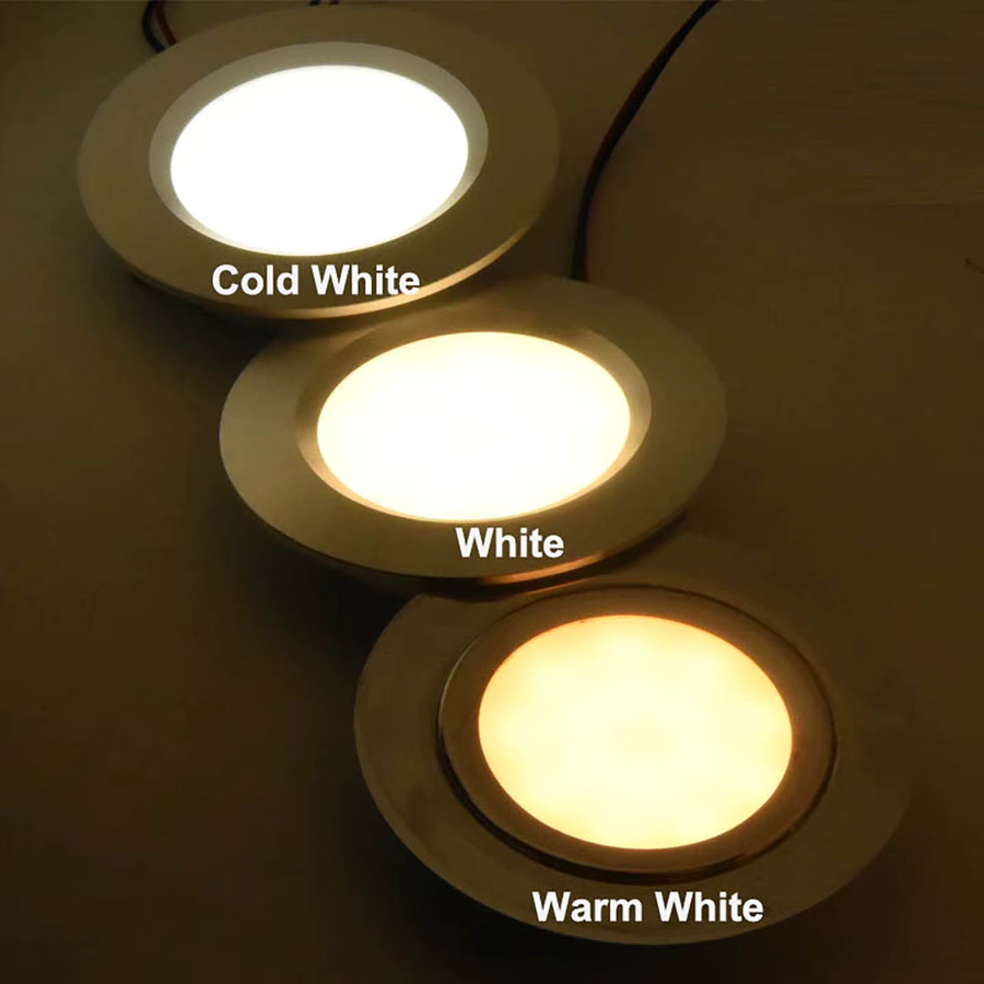 Ohlite LED Downlight IP65 Wasserdicht, Ultra-Dünner Einbauspot in Weiß für Camping, Auto, Badezimmer und Schrankbeleuchtung, 3W - Bild 3