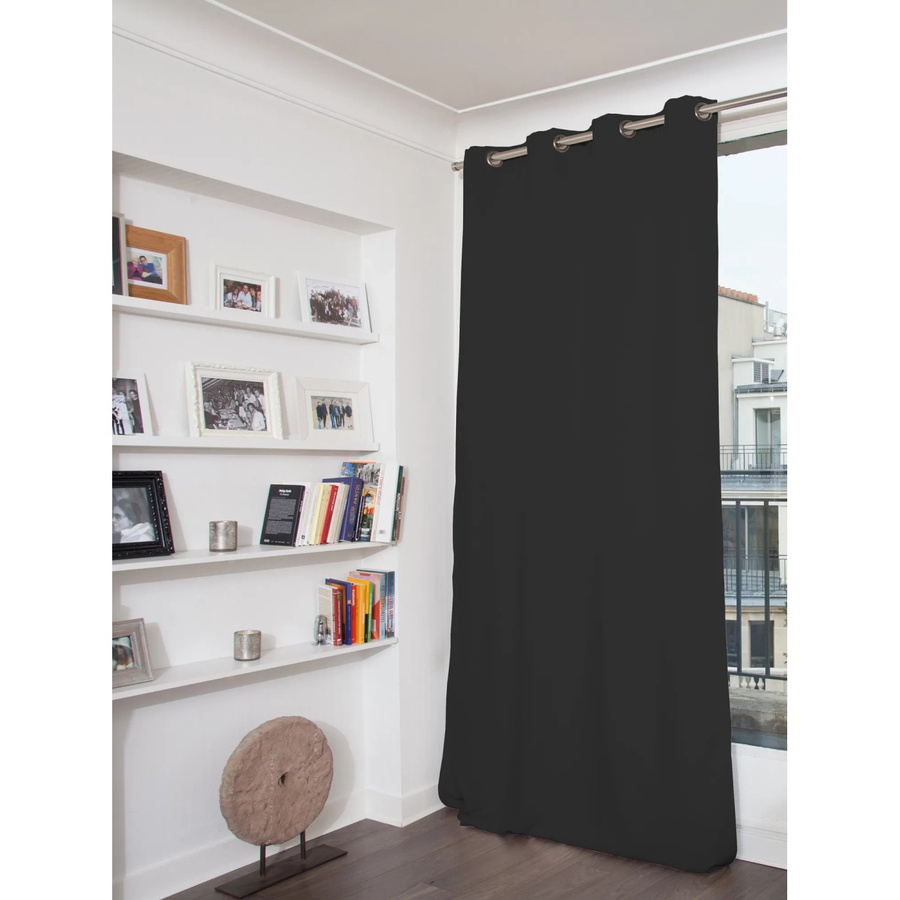 Moondream Wärmeschutzvorhang Dunkelgrau mit Ösen, thermoisolierend und verdunkelnd, Höhe: 260 cm, Breite: 145 cm - Bild 2