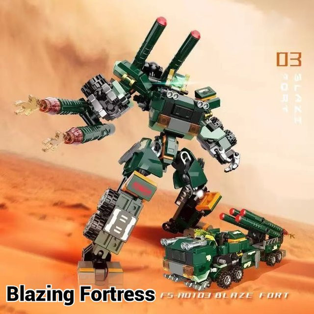 JAKI Transformierender Roboter, Mecha-Modell, Bausteine, Set - Bild 1