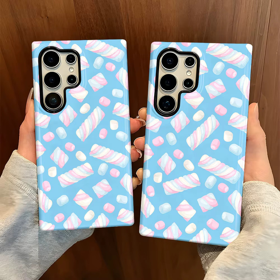 Marshmallow Sommer Handyhülle für Samsung Galaxy S26 S25 S24 S23 S20 FE A56 A36 Ultra in Multicolour mit glänzender HD Hartschalen-Folie - Bild 4
