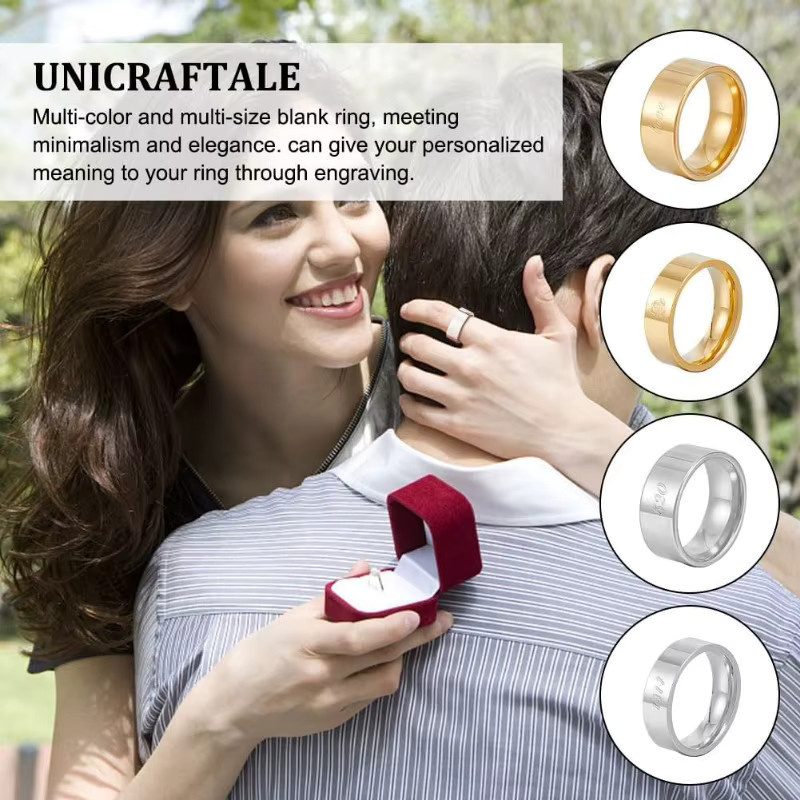 Ring Edelstahl, Bicolor, Unisex, Größe 6 - Bild 2