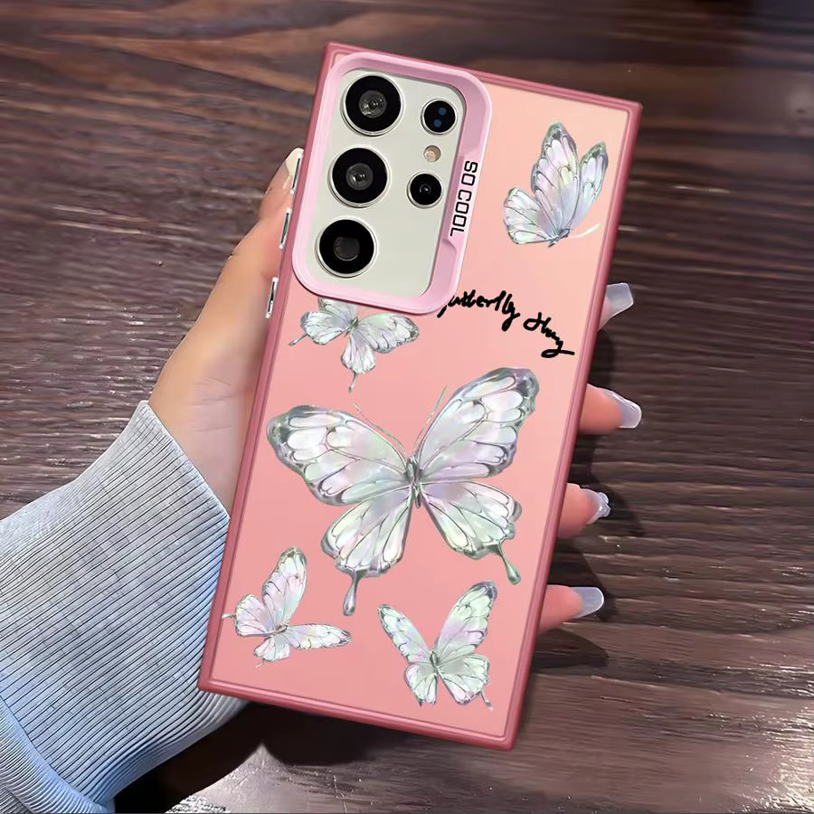 Schmetterling Handyhülle mit Farbverlauf für Samsung Galaxy S26 S25 S24 S23 S22 S21 S20 Note 20 Ultra FE - Bild 2