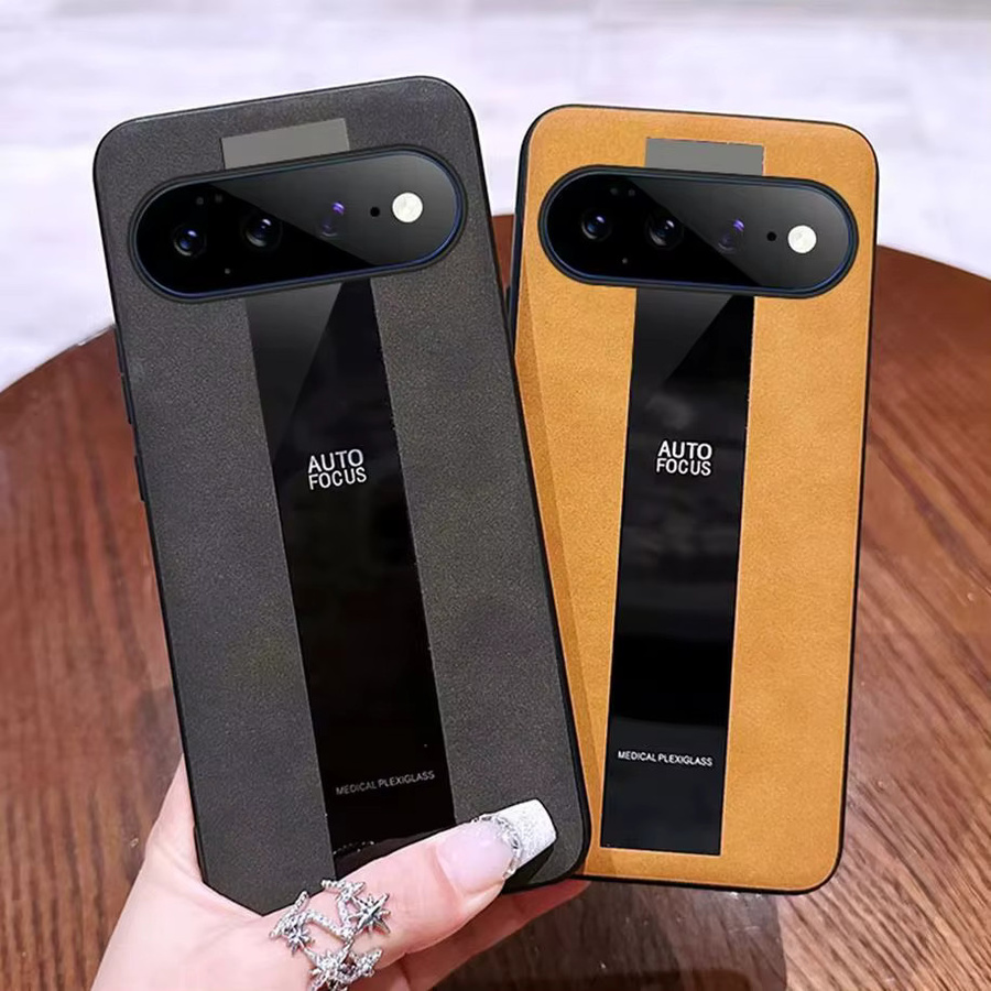 Luxus-Schutzhülle aus Wildlederimitat für Google Pixel 11 10 9 8 Pro XL 10A in Blau mit Business-Design und rutschfester Rückseite - Bild 2
