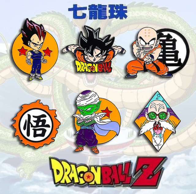 Bandai Dragon Ball Goku Super Saiyan Emaille-Pins, Anstecknadeln - Bild 1